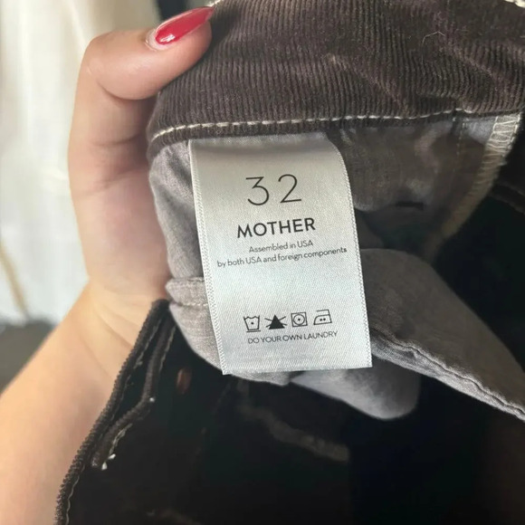Mother The Hustler Ankle Fray Pants Hopscotch Mole Size 32 - Picture 6 of 7